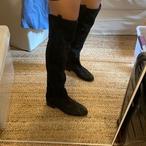 Real Italian Leather Delman over the knee boots